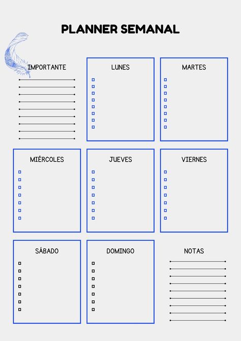 the printable planner is shown in blue Digital Bullet Journal Template, Free Weekly Planner Templates, Student Daily Planner, Bullet Journal Template, Free Weekly Planner, Template Journal, Daily Planner Design, Head Above Water, Planner Diario