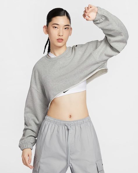 Nike Sportswear Women's Oversized French Terry Shrug. Nike IN Nike Sportswear Women, Sportswear Women, Nike Sportswear, French Terry, Free Delivery, Nike