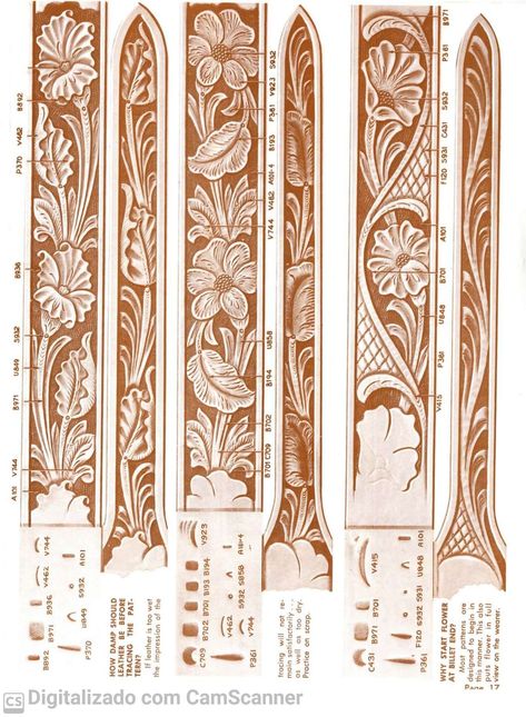 Knife Engraving Patterns, Leather Belt Patterns Printable, Leather Belt Designs Pattern, Leather Carving Patterns Free, Leather Guitar Strap Pattern, Diy Leather Belt, Leather Belt Crafts, Custom Leather Work, Custom Leather Belts