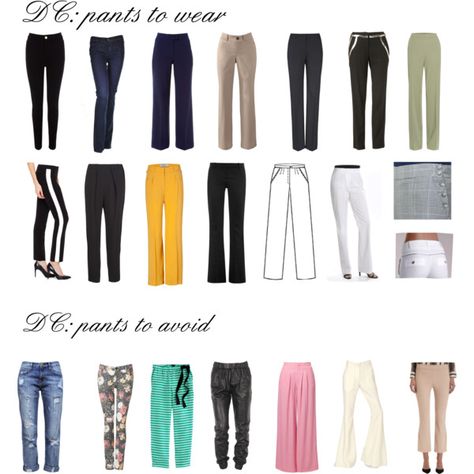 Pants for Dramatic Classic by wichy on Polyvore | NOTE: As a DC, I love these selections of pants, except the skinny pant, unless worn with knee-high boots. DC should wear straight-leg pants that are femininely tailored with a nod to traditional menswear. Such pants will be fitted (not skin tight) through the thighs. Kibbe wrote, "The pants should be clean, sleek, and elegant." Bright Winter Dramatic Classic, Dramatic Classic Silhouette, Dramatic Classic Style Outfits Winter, Dramatic Classic Style Outfits Edgy, Casual Dramatic Classic, Dramatic Classic Wardrobe, Dramatic Classic Jeans, Dramatic Classic Pants, Dramatic Classic Capsule Wardrobe