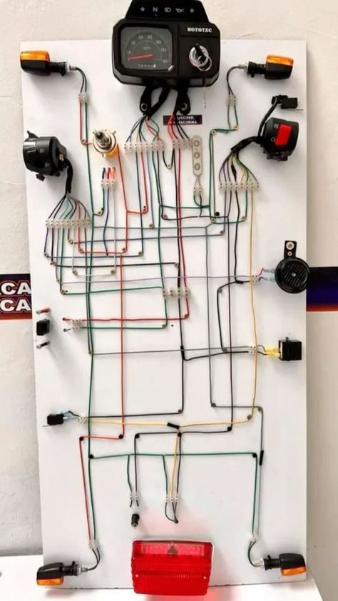 Wiring Diagram Cars, Motorcycle Wiring Diagram, Electrical Wiring Colours, Electronics Projects For Beginners, Motorcycle Wiring, 3 Phase Wiring Diagram, Motorcycle Mechanic, Motorcycle Wiring Diagram Harley, Electric Bike Diy