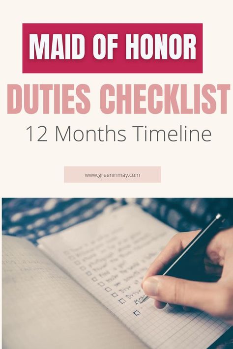 Maid Of Honor Duties Checklist, Bridal Shower Timeline, Maid Of Honor Responsibilities, Wedding Planning Schedule, Maid Of Honor Duties, Bride Kit, Best Man Duties, Wedding Emergency Kit, Being Responsible