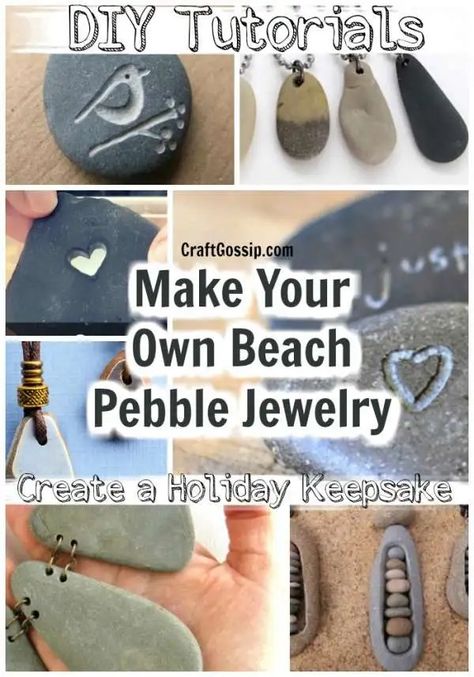 Dremel Tool Projects Jewelry, Beach Stone Crafts Diy Projects, Beach Rock Jewelry Ideas, Dremel Jewelry Projects, Wire Wrapped Beach Stones, Rock Jewelry Diy Stones, Beach Pebble Jewelry, Pebble Jewelry Diy, Dremel Art Ideas