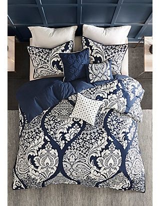 Madison Park Vienna 6 Piece Printed Duvet Cover Set | belk King Duvet Cover Sets, Bedroom Décor, King Comforter Sets, King Pillows, Duvet Cover Pattern, The Madison, Madison Park, Bedding Stores, Queen Comforter