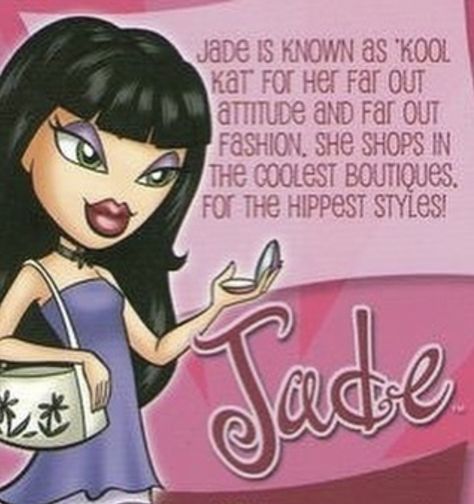 #jade #bratz Jade Bratz, Bratz Jade, Bratz Characters, Billy Y Mandy, Y2k Bratz, Things That Go Together, Brat Doll, Trashy Y2k, Bratz Girls