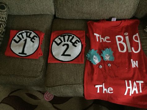 Big/Little Reveal 2016: Thing 1 and Thing 2 theme #gammaphibeta #biglittlereveal #big #little #reveal #zetamu #thingone #thingtwo #shirts Twins Big Little Reveal, Twin Big Little Reveal, Big Little Hats, Creative Big Little Reveal Themes, Big Little Costumes Funny, Big Little Themes Funny, Big And Little Reveal Ideas, Big Lil Reveal Themes, Unique Big Little Reveal Themes