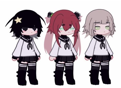 Gacha Uniform Ideas School, School Outfits Gacha Club, Gacha School Outfit, Gacha Life 2 School Uniform, Gacha Club Uniform, Gacha Club Uniform Ideas, Gacha Life School Uniforms, Gacha Uniform Ideas, Gacha Club School Uniform Ideas