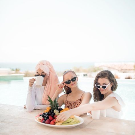 Amanda Asad on Instagram: “Are you tired of these Cabo pictures yet? 😬 I didn’t straighten my hair the whole time we were there. Thinking about filming an updated…” Asad Sisters, Amanda Asad, Cabo Pictures, Leena Asad, Straighten My Hair, We Were There, My Hair, The Whole, Film