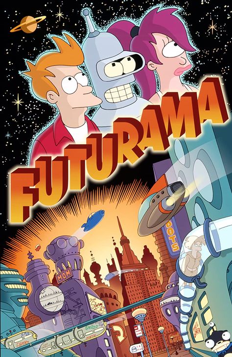 Matt Groening, Futurama, Comedy Central, New Poster, Cartoon Shows, Animation Series, The Simpsons, Cartoon Network, Canvas Poster