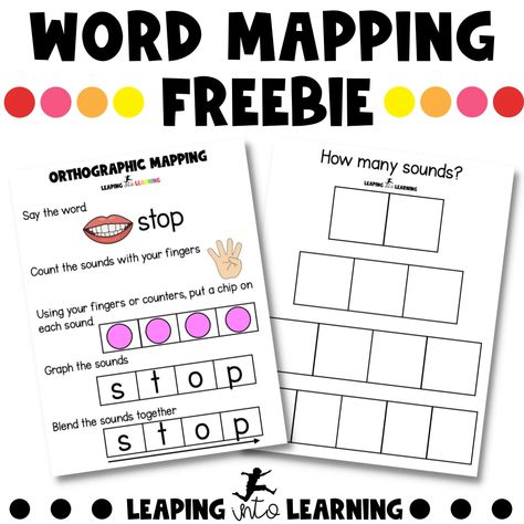 Why word mapping will change how kids read! - LeapingIntoLearning Word Mapping Template, Word Mapping Activities, Success Word, Saxon Phonics, Sound Mapping, Long Term Memory, Word Mapping, Elkonin Boxes, Orthographic Mapping