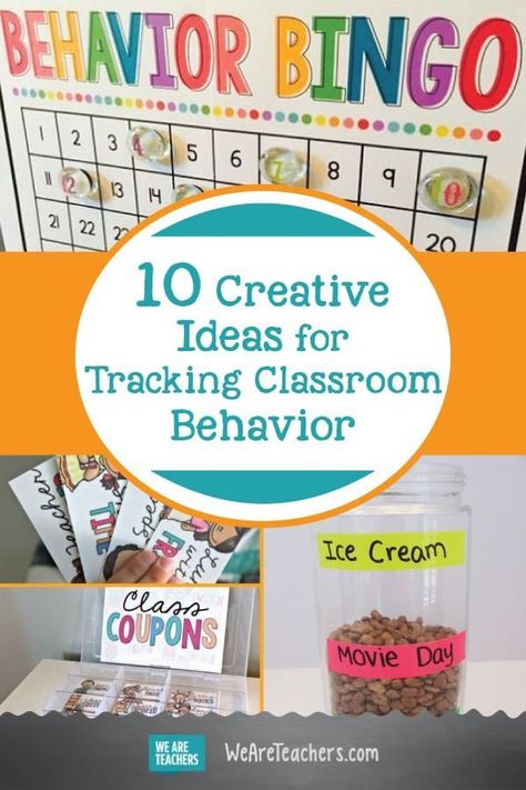 10 Creative Ideas for Tracking Classroom Behavior - WeAreTeachers. So many great ideas for classroom management in here. Some of these behavior charts are super clever and motivating. #classroom #classroommanagement #inspirational Kindergarten Behavior Charts, Behavior Bingo, Behavior Management Chart, Classroom Coupons, Classroom Behavior Chart, Positive Classroom Management, Behavior Tracking, Classroom Management Elementary, Behavior Incentives