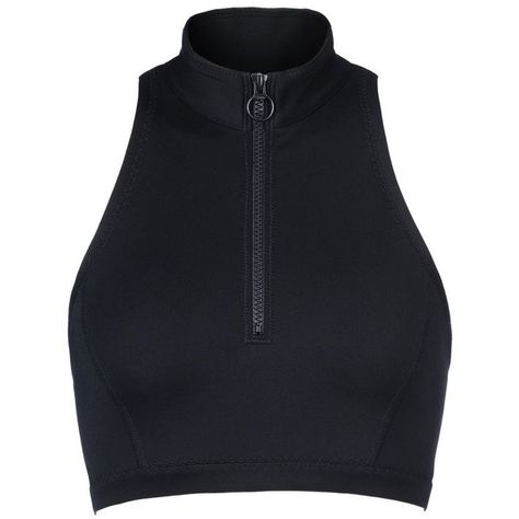 Stella Mccartney Black Swim Top ($49) ❤ liked on Polyvore featuring swimwear, bikinis, bikini tops, tops, crop top, stella mccartney, black, zipper bikini, swim tops and bikini swimwear Mode Shoes, Shirts Black, Crop Top Shirts, Edgy Outfits, Character Outfits, Dream Clothes, Swim Top, Lany, Aesthetic Clothes