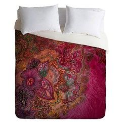 DENY Designs Stephanie Corfee Flourish Berry Lightweight Duvet Cover - Pink (Twin) Textured Duvet Cover, Textured Duvet, Red Duvet Cover, Flannel Duvet Cover, Pink Duvet Cover, Down Comforter, Linen Duvet Covers, Duvet Covers Twin, Deny Designs