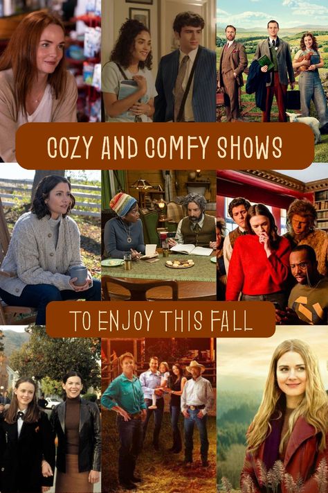 TV-Shows with the Ultimate Fall Vibes Watching Fall Movie Aesthetic, Cozy Fall Movies And Shows, Autumn Tv Shows And Movies, Autumn Series To Watch, Fall Tv Shows Aesthetic, Fall Series To Watch, Fall Hallmark Movies, Autumn Series List, Comfort Tv Shows