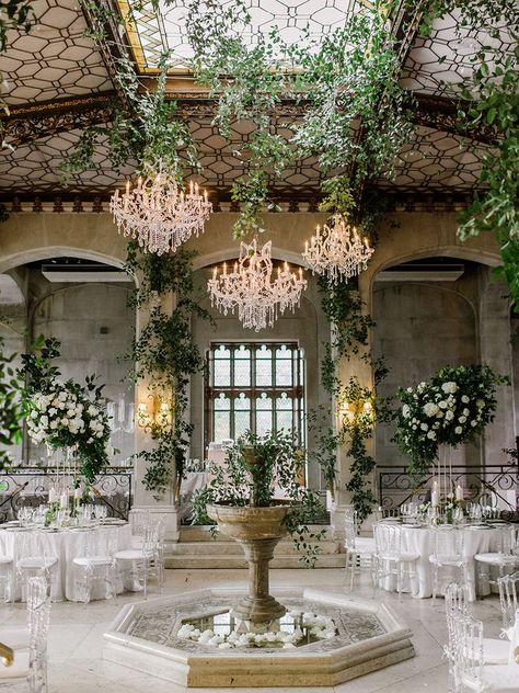 Hempstead House, Nyc Wedding Venues, Dream Wedding Venues, Wedding Hall, Castle Wedding, Indoor Wedding, Nyc Wedding, Wedding Places, Big Wedding