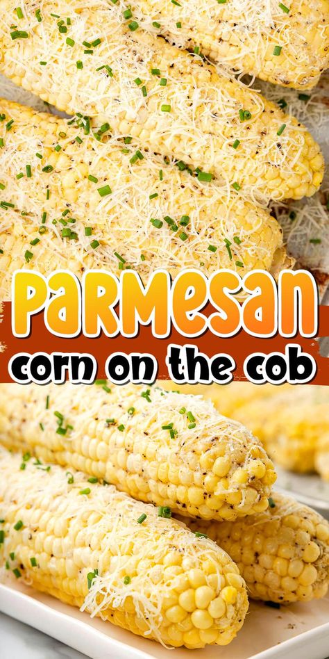 Parmesan Corn on the Cob Garlic Parmesan Corn Recipe, Corn On The Cob With Parmesan Cheese, Parmesan Corn On The Cob In The Oven, Corn On The Cob With Mayo And Parmesan, Corn On The Cob Parmesan Cheese, Longhorn Corn On The Cob Recipe, Garlic Parmesan Corn On The Cob, Fresh Corn On The Cob Recipes, Corn Cob Recipes