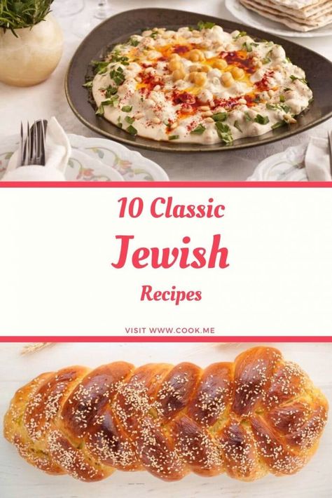 10 Classic Jewish Recipes - Cook.me Recipes Ashkenazi Jewish Food, Jewish Foods Recipes, Classic Jewish Recipes, Traditional Jewish Meals, Dinner In Bethlehem, Kosher Potluck Recipes, Jewish Meat Recipes, Jewish Brunch Ideas, Healthy Jewish Recipes