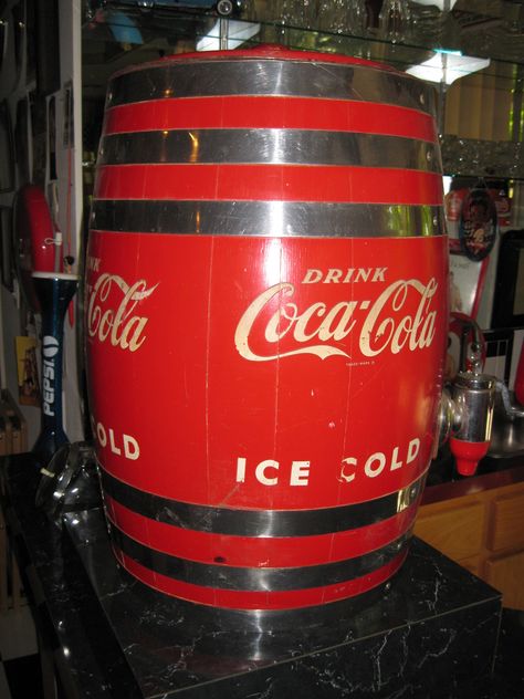 Coca-Cola Dispenser Barrel | Collectors Weekly John Pemberton, Cocoa Cola, Coca Cola Kitchen, Coke Machine, Coke Collectibles, Coca Cola Decor, Always Coca Cola, Coca Cola Ad, World Of Coca Cola