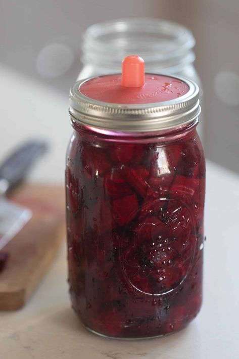 Fermented Beets Purposeful Pantry, Fermented Beets, Pickled Beets Recipe, Beets Recipe, Farmhouse On Boone, Raw Beets, Fermented Pickles, Healthy Probiotics, Fresh Beets