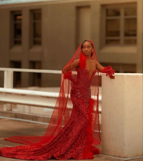 Res Prom Dress, Red Gala Dresses, Dress With Veil, Senior Szn, Prom Goals, Red Prom Dress Long, Prom Inspo, Junior Prom, Sparkly Prom Dresses