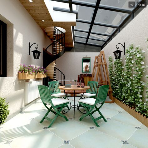 Rooftop Terrace Design, Outdoor Patio Designs, Desain Furnitur Modern, Window Treatments Bedroom, Minimal House Design, Kitchen Home Decor, Home Garden Design, Patio Interior, Terrace Design