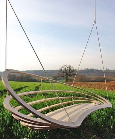 The Coolest 25 Swing Designs Elderly Playground, Apple Furniture, Cool Swings, Hanging Furniture, Swing Design, Garden Swing, Swing Chair, Outdoor Swing, Street Furniture