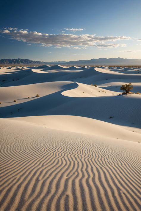 Dunes of Wonder: Exploring the Mystical White Sands of New Mexico White Sand New Mexico, New Mexico Aesthetic, White Sand Dunes, White Sands New Mexico, White Sands National Park, Earth Fairy, Great Sand Dunes National Park, New Mexico Homes, White Desert