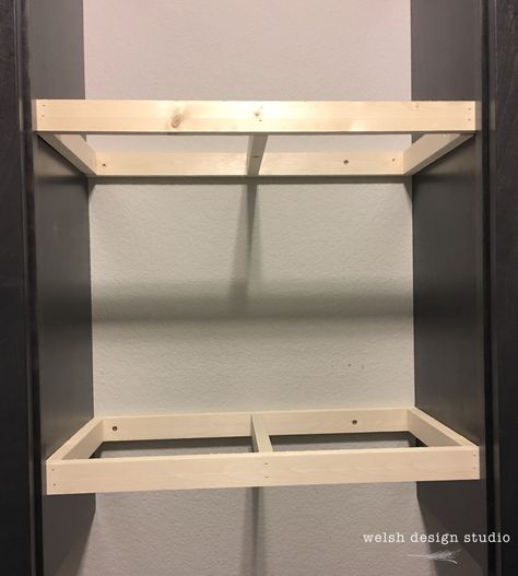 diy floating shelves laundry room Floating Shelves Tv, Laundry Room Storage Shelves, Floating Shelves Bedroom, Small Laundry Room Organization, Floating Shelves Living Room, Room Storage Diy, Diy Rangement, Murphy Bed Plans, Shelves Diy