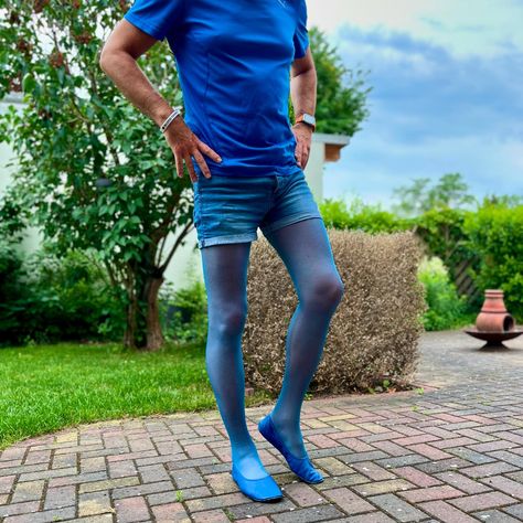 Tights Fashion – [ tights4him ] Blue Breathable Tight Tights, Printed Tights Outfit, Blue Tight Nylon Tights, Blue Functional Tights With 4-way Stretch, Tight Blue Nylon Tights, Micro-elastic Moisture-wicking Blue Tights, Guys In Skirts, Tights Fashion, Pantyhose Fashion