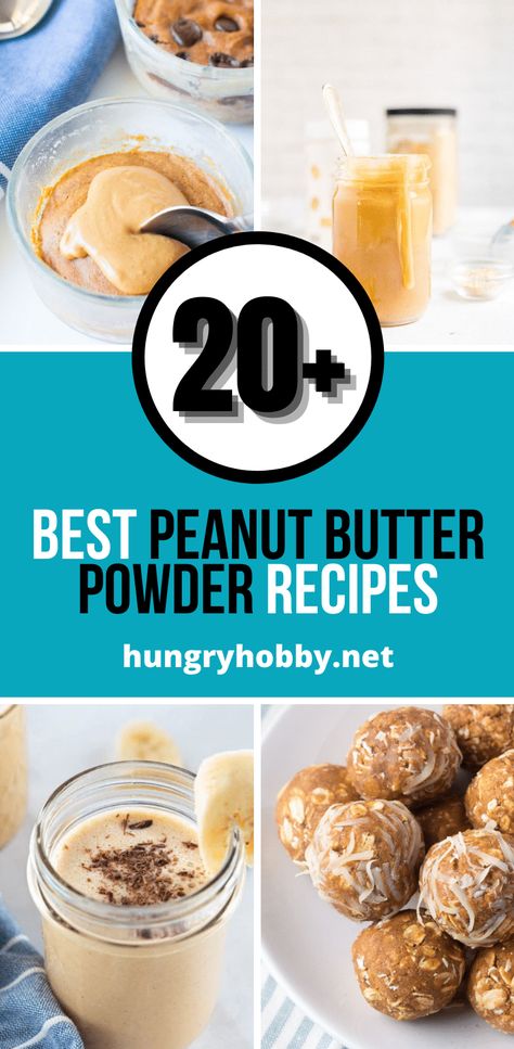 Butter Powder Recipes, Peanut Butter Powder Smoothie, Peanut Butter Powder Recipes, Pb2 Recipes, Butter Powder, Protein Mug Cakes, Peanut Powder, Peanut Butter Smoothie, Peanut Recipes