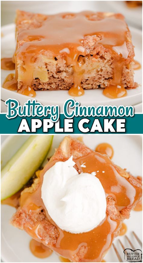 Simple Caramel Sauce, Apple Turnover Recipe, Apple Cinnamon Cake, Baked Apple Recipes, Turnover Recipes, Apple Recipes Easy, Apple Dessert, Cinnamon Cake, Apple Dessert Recipes