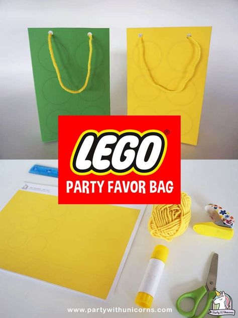 Hello and I’m back with another Lego-themed post for all of you! Over the last few days we have been creating supplies for a Lego birthday party and today we are making Lego Party Favors. Today’s craft is a DIY Lego Party bags. This post included links to the downloadable template and step by step […] Read more... Lego Party Favors Diy, Diy Lego Party, Lego Party Bags, Lego Birthday Banner, Lego Party Printables, Lego Favors, Gender Neutral Party Themes, Lego Party Favors, Party Favors Diy