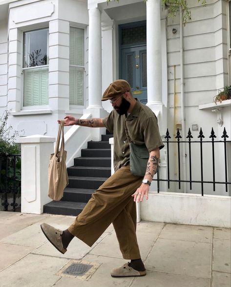 Mens Birkenstocks Outfit, Mens Birkenstocks, Japanese Streetwear Mens, Birkenstocks Outfit, Japanese Workwear, Birkenstock Outfit, Guy Fits, Concept Clothing, Mens Outfit Inspiration