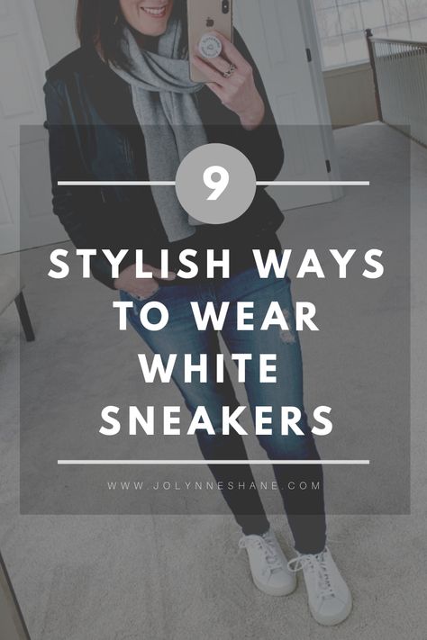 Leather Sneakers Outfit, Winter Sneakers Outfit, White Sneakers Outfit, White Fashion Sneakers, Jolynne Shane, Sneaker Outfits Women, Olive Pants, White Sneakers Women, White Leather Sneakers