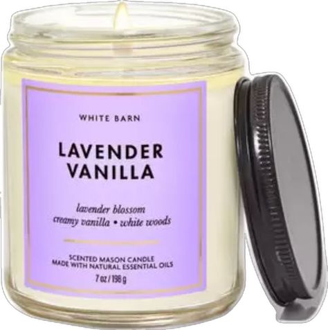 Nwt. White Barn Is Sold Through Bath And Body Works. The Lavender Vanilla Mason Candle Has One Wick And Is 7 Oz. This Candle Smells Like A Dreamy Bedside Bouquet. The Candle Has Scent Notes Of: Lavender Blossom Creamy Vanilla White Woods Burns For 25-45 Hours Lavendar Candle, Lavender Vanilla Candle, Wood Scented Candles, Lavender Blossom, White Barn Candle, Coconut Candle, Candle Smells, Vanilla Scented Candles, Winter Scents