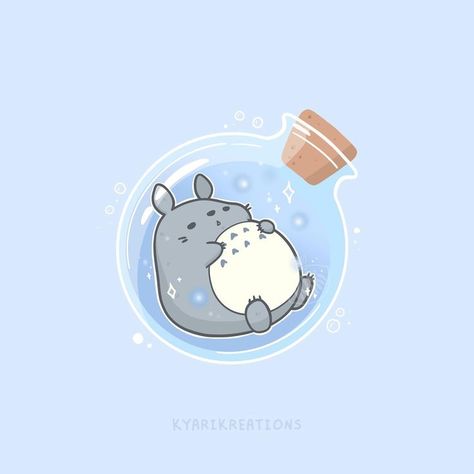 Totoro Drawing, Kawaii Totoro, Cute Background Pictures, Totoro Art, Studio Ghibli Background, Ghibli Artwork, Cute Kawaii Animals, Cute Animal Drawings Kawaii, Studio Ghibli Art