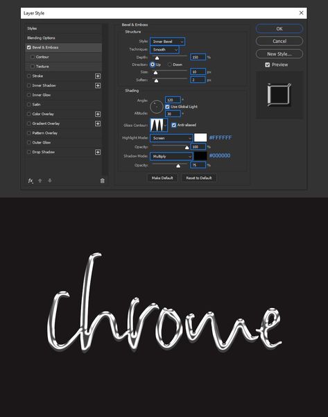 How to Make a Chrome Text Effect in Photoshop — Medialoot Chrome Font Photoshop, Chrome Tutorial Photoshop, Chrome Text Graphic Design, Metal Effect Photoshop, Chrome Typography Tutorial, Chrome Typography Poster, Chrome Text Photoshop, Chrome Text Tutorial, Chrome Effect Illustrator