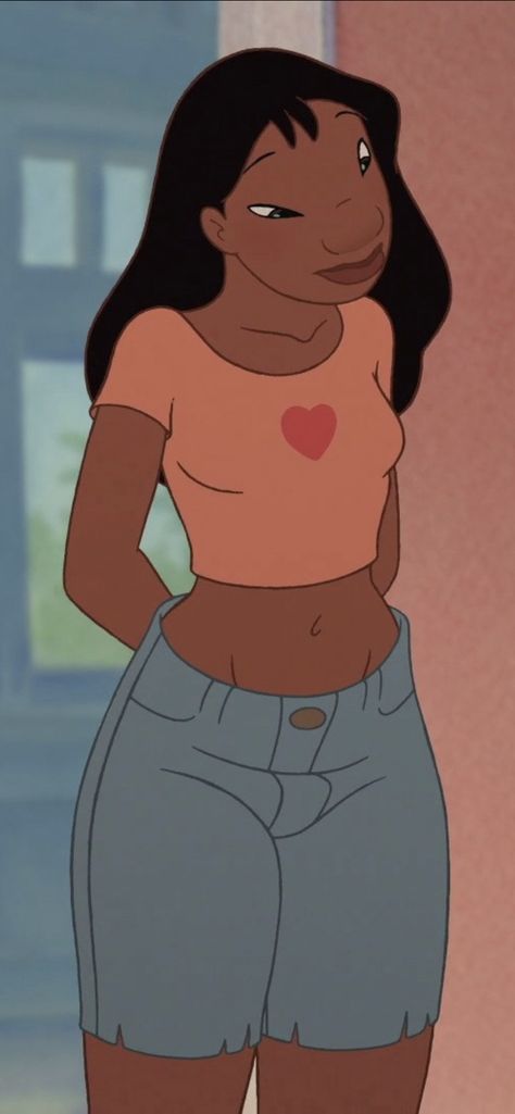 Nani Lilo And Stitch Body Type, Girl Characters From Cartoons, Nani Lilo And Stitch Pfp, Lilo Older Sister, Nina Lilo And Stitch, Lilo And Stitch Older Sister, Nani Pelekai Icon, Lani From Lilo And Stitch, Silver Hair Cartoon Character