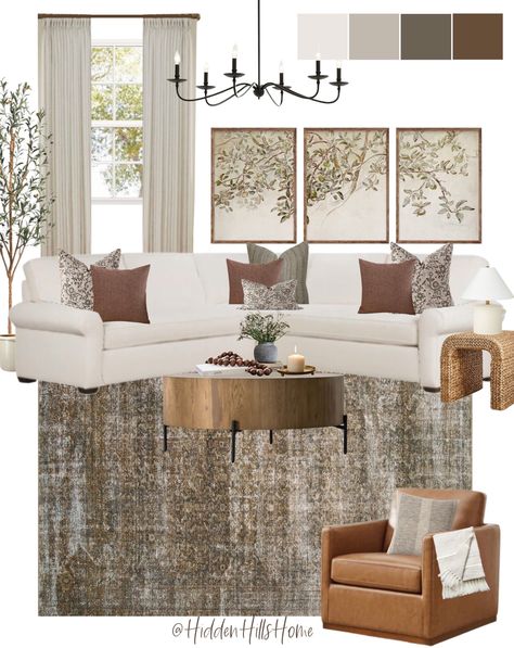 Shop Porter 3 - Piece Upholstered … and other curated products on LTK, the easiest way to shop everything from your favorite creators. Brown Grey Cream Living Room, Poufs In Living Room, Brown And Cream Living Room, Living Room Mood Board, Grey And Brown Living Room, Tan Living Room, Room Mood Board, Silver Living Room, Organic Modern Living Room