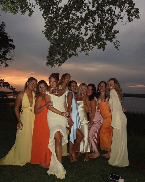 Allison Kelley | the bachelorette may be over, but the content has just begun 👰🏼‍♀️🐚💍🤍🌴🥂 #bachelorette #bacheloretteparty #bacheloretteideas | Instagram Miami Outfits Bachelorette Party, Beach Wedding Colorful, La Bachelorette Party, Tulum Bachelorette Outfits, Tulum Dresses, Puerto Rico Bachelorette Party, Bachelorette Night Out Outfit Themes, Cancun Photoshoot, Hawaii Bachelorette Party