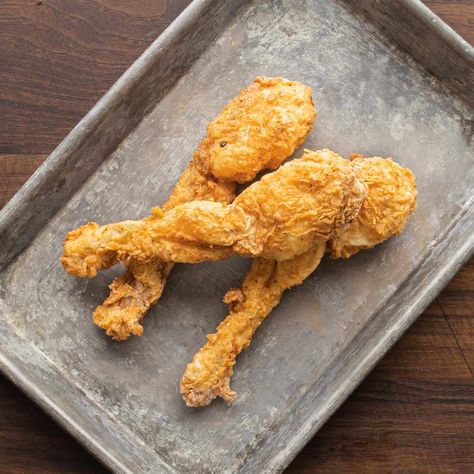 Classic Fried Frog Legs Recipe - FORAGER | CHEF Deep Fried Frog Legs Recipe, Fried Frog Legs Recipe, Forager Chef, Frog Legs Recipe, Fried Frog Legs, Braised Greens, Seafood Shop, Herb Oil, Stuffed Pepper Dip