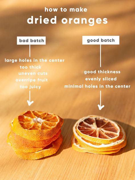 After making a bad batch of orange garlands (and I do mean bad). I went back to the drawing board and as a result made 5 GOOD batches after the first. With so many batches of dried oranges under my belt, I'm sharing the dos and don'ts of making dried oranges. And the best part is... it's so easy! Prep time on these orange garlands is just 10-15 minutes! Orange Garlands, Dried Orange Garland, Orange Craft, How To Make Orange, Dried Orange Slices, Dried Oranges, Fruit Slice, Holiday Garlands, Orange Garland