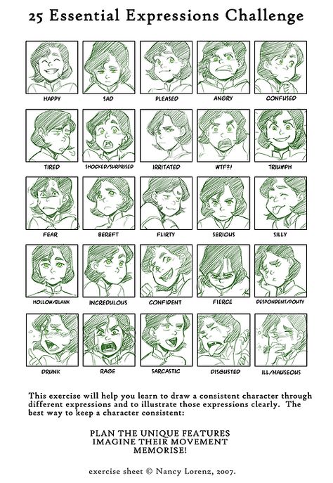 Expressions Character Emotions, Human Face Drawing, Anatomy Design, Expression Challenge, Facial Expressions Drawing, Poses Anime, Expression Sheet, Cartoon Expression, Eye Expressions