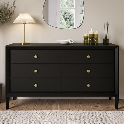 Furniture Collections Dark Bedroom Dresser, Black Chest Of Drawers Decor, Black Wood Furniture Bedroom, Black Drawers Bedroom, Chest Of Drawers Bedroom Ideas, Bedroom Chest Of Drawers Decor, Bedroom With Chest Of Drawers, Chest Drawer Decor Ideas Bedroom, Black Chest Of Drawers Bedroom