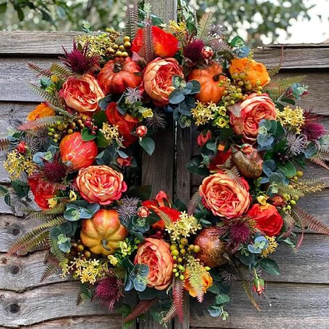 Wreath over bed