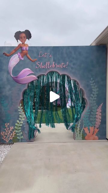 Ocean Theme Party Decorations Diy, Sea Theme Birthday Decoration, Mermaid Theme Decor, Under The Sea Trunk Or Treat, Under The Sea Birthday Party Decorations, Under The Sea Decorations Diy, Diy Under The Sea Decorations, Under The Sea Backdrop, Ocean Theme Party Decorations