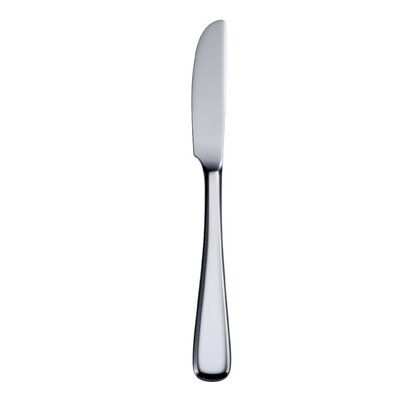 Oneida The seamless, beveled handles and balanced contoured design bring an edge to this butter knife. The pattern’s modern design and superb, lustrous finish will raise eyebrows and expectations at any establishment. Pair this exciting pattern with banded or plain dinnerware to make a true statement. Raise Eyebrows, Spoon Knife, Sterling Silver Flatware, Silver Flatware, Butter Knife, Serving Utensils, Flatware Set, Knife Sets, Blacksmithing