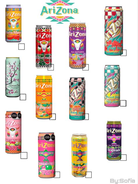 Flavor arizona All Arizona Flavors, Arizona Bebida, Arizona Juice, Arizona Drink, Arizona Iced Tea, American Drinks, Cheesy Dip, Powder Milk, Drink List