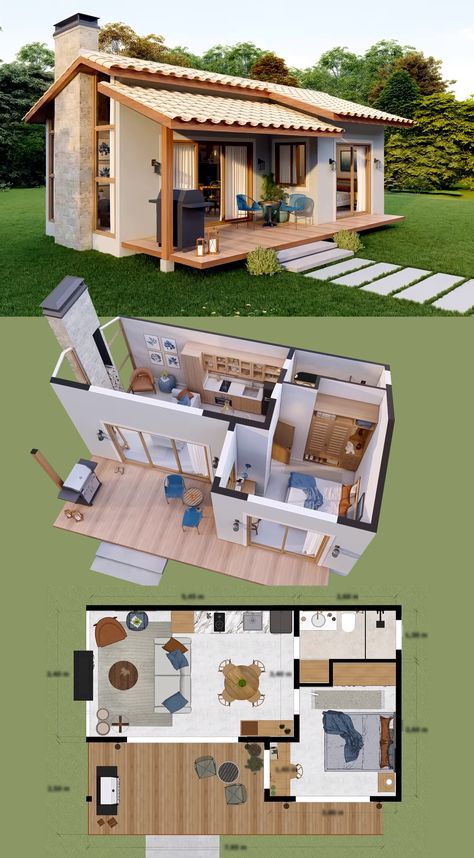 Pelan Rumah Kecil, Small House Blueprints, Pelan Rumah, Small House Layout, Shed Home, Everyday Glam, Tiny House Plan, Tiny House Inspiration, House Floor Design