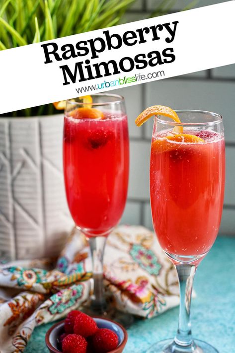 Mimosa Recipe Easy, Prosecco Cocktails Easy, Easy Cocktail Recipe, Raspberry Cocktail, Mimosa Recipe, Prosecco Cocktails, Easy Cocktail, Best Seafood Recipes, Raspberry Syrup